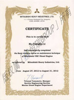 Mitsubishi UEC certificate(1)